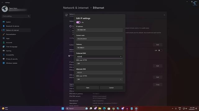 How To Change DNS Server Address in Windows 11 смотреть онлайн