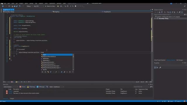 Unity Puzzle game drag & drop (Tutorial 2022) смотреть онлайн
