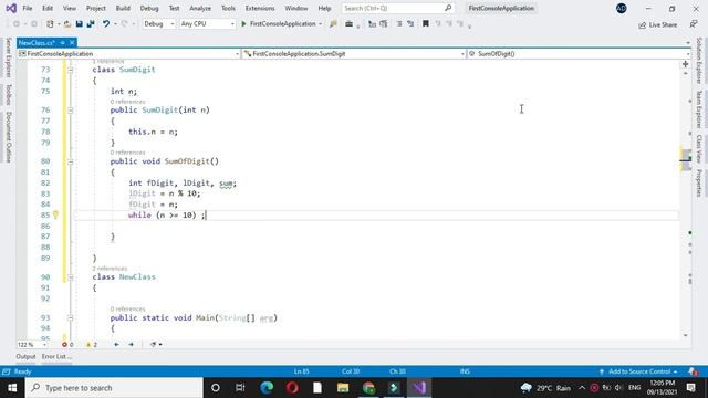 Program to find sum of first and last digit of Number with C# смотреть онлайн