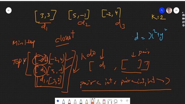 K Closest Points to Origin ?| Leetcode 973 | Max-Heap | Sorting смотреть онлайн