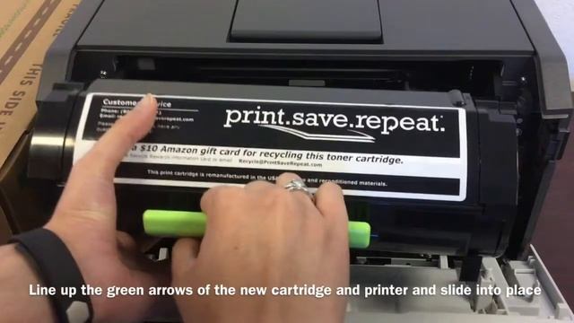 How to Replace Your Lexmark MS410d / MS410dn Toner Cartridge смотреть онлайн