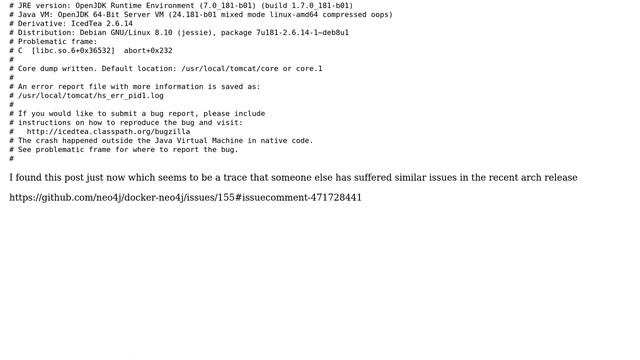 Running jdk 8 in docker suddenly broken on arch linux with "unable to allocate file descriptor... смотреть онлайн