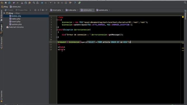 Blog PHP - 6. Suppression d'un article смотреть онлайн