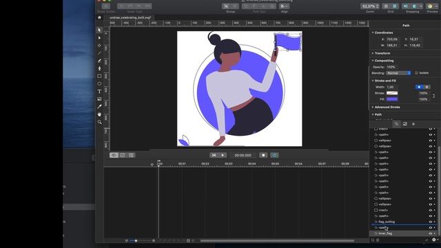Lottie Animation - Preparing Animatable Layers in Keyshape смотреть онлайн