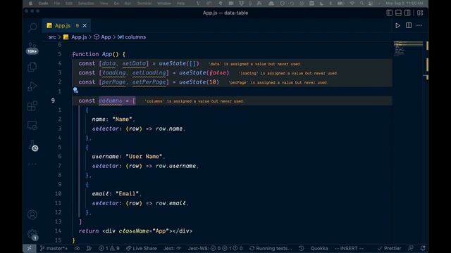 BUILD A TABLE COMPONENT IN REACT смотреть онлайн