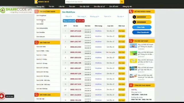 Mã code 36722. Full code web bán sim chuẩn SEO | Sharecode.vn смотреть онлайн
