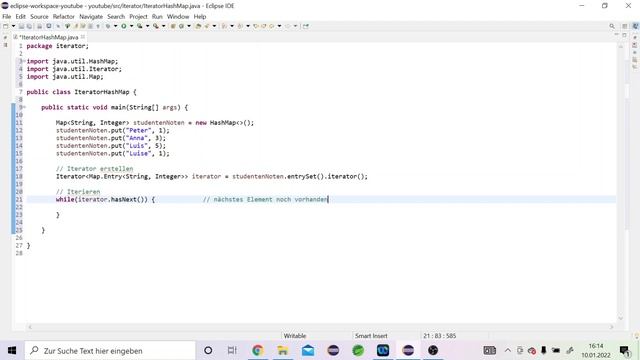 Java Iterator deutsch - Erklärung und Beispiel | Java Tutorial für Fortgeschrittene смотреть онлайн