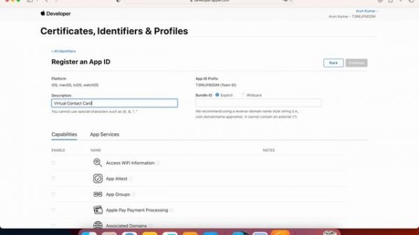 Bundle ID iOS - How to create Bundle ID