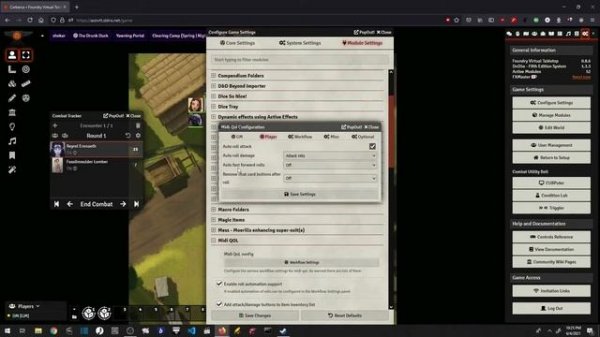 Foundry VTT - Our Midi QOL settings