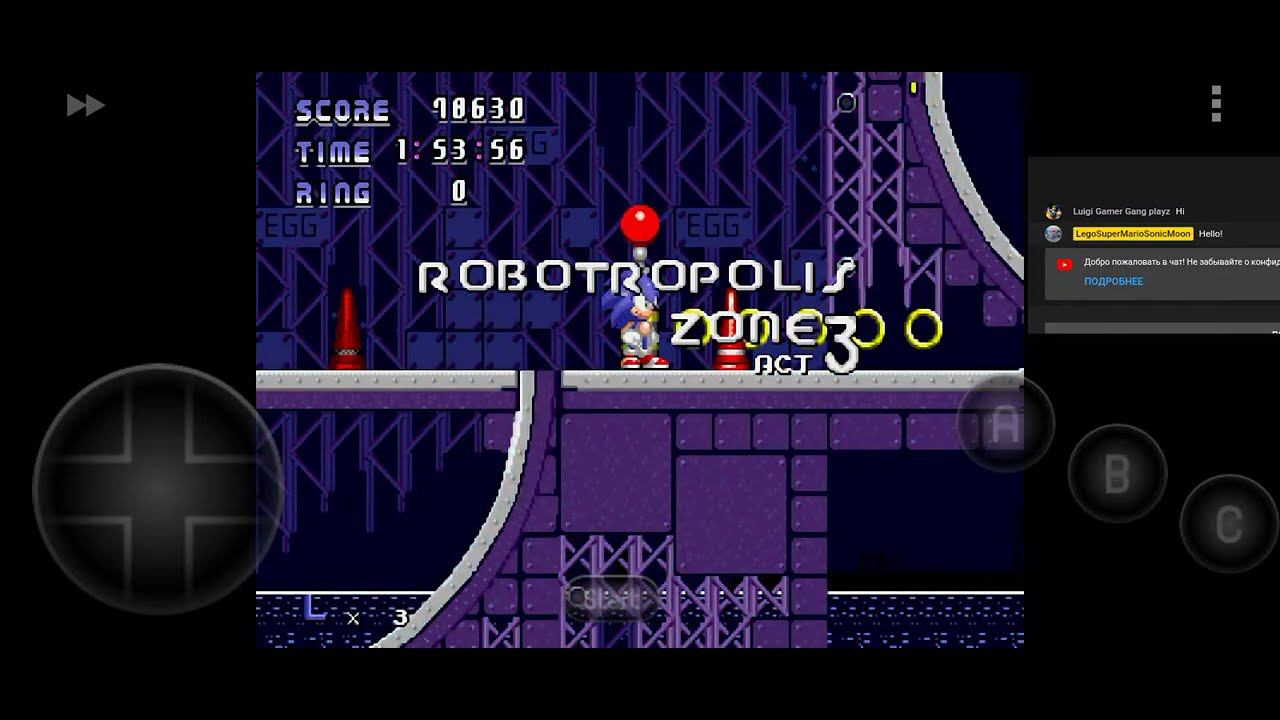 Sonic Chaos Quest Ultimate fangame walkthrough. S1 hack Livestream ASMR #2 смотреть онлайн