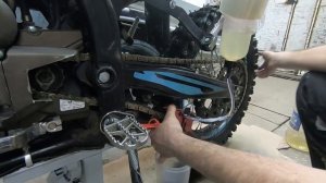 Машинка для чистки цепи мотоцикла #ЧисткаЦепи