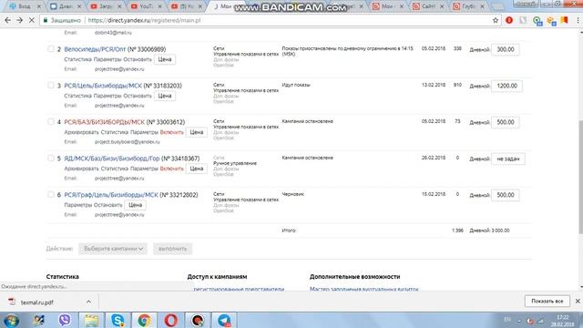 Аудит контекстной рекламы компании Busyboard (Часть 1)