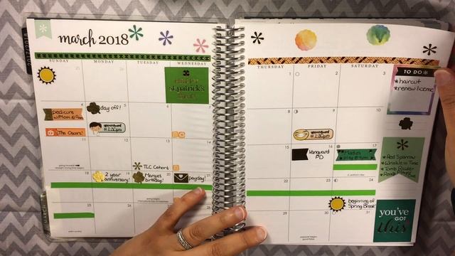 Setting Up My New 2018 Erin Condren! / Note Pages Set-Up! смотреть онлайн