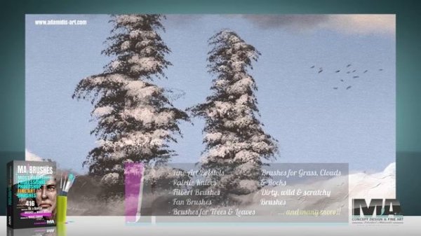 Most Realistic Photoshop Brushes (Oil & Acrylic Brush Pack) Real painting experience with MA-Brushe