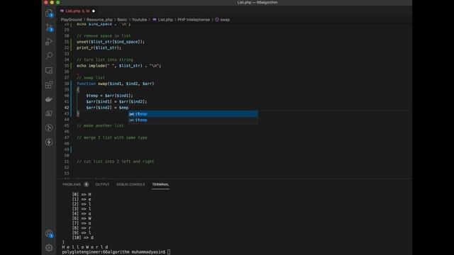 PHP Begineer of Algorithm (List,HashMap) #66DayOfAlgorithm смотреть онлайн
