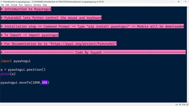 Pyautogui module Tutorial #1 смотреть онлайн