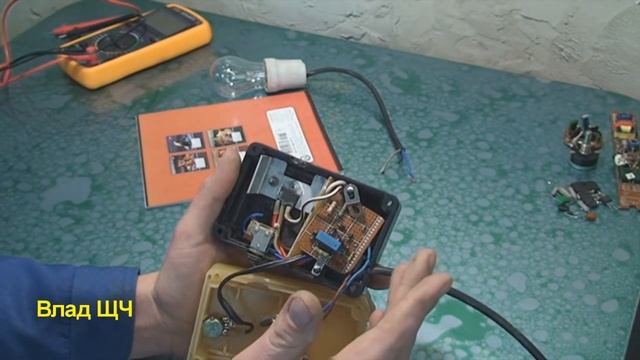 Регулятор мощности для приборов работающих от сети переменного тока 220В. Диммер на ВТА41-600 смотреть онлайн