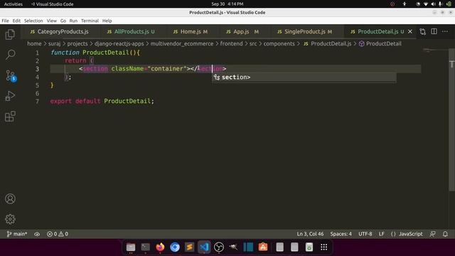 All products & product detail page design||Multivendor Ecommerce Website in Django ReactJs #20 смотреть онлайн