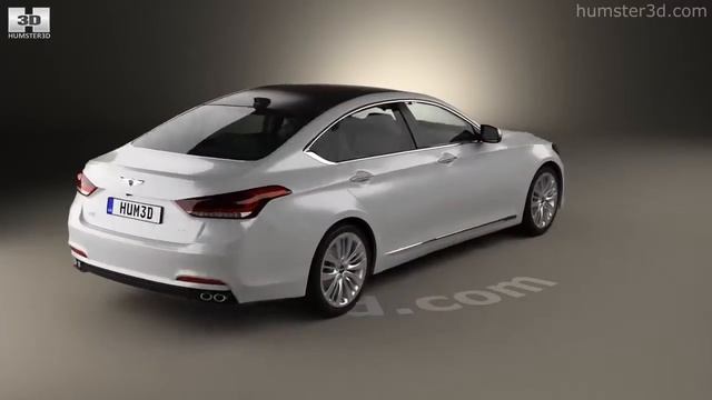 Genesis G80 2017 3D model by Hum3D.com смотреть онлайн