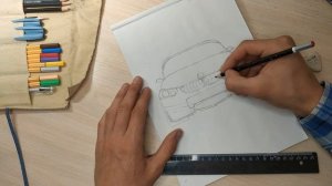 КАК НАРИСОВАТЬ МАШИНУ BMW! #какнарисовать #машина #какнарисоватьмашину #бмв #обучение