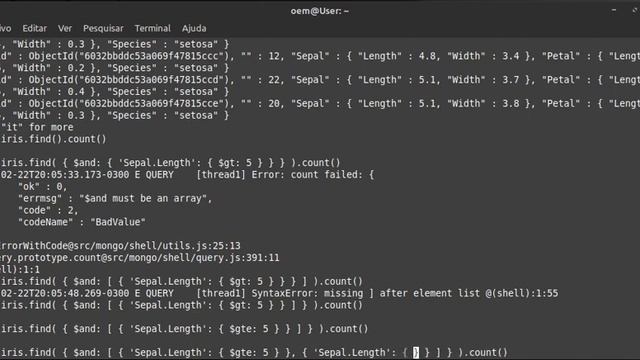 mongodb - mongo shell - $gt, $gte, $lt, $lte, $and and $or in query find(). смотреть онлайн