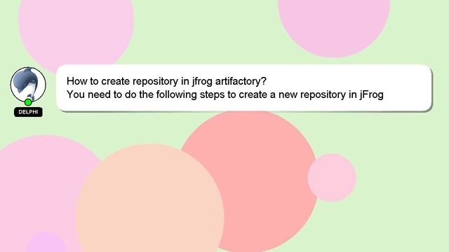How to create repository in jfrog artifactory? смотреть онлайн