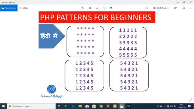 PHP: Pattern Programs[HINDI me] from Basics to Advanced Level смотреть онлайн