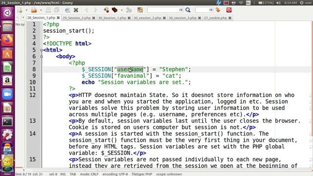 S5 CT Web Programing: Class 25 Session in PHP смотреть онлайн