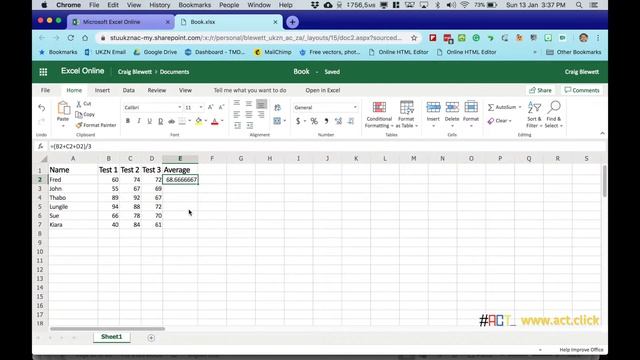 Microsoft Excel - Lesson 3 - Formulas смотреть онлайн