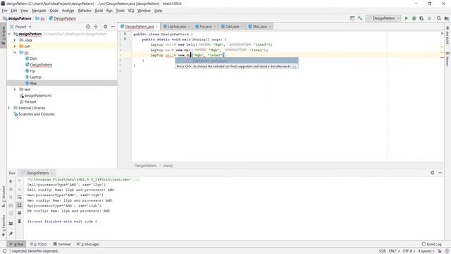 Factory design pattern using Java смотреть онлайн
