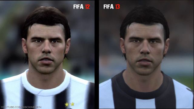 FIFA 12 vs FIFA 13: Player Faces (Juventus Player Faces FIFA 13 and FIFA 12 Comparison) смотреть онлайн