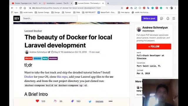 Setting Docker with Laravel 7 смотреть онлайн
