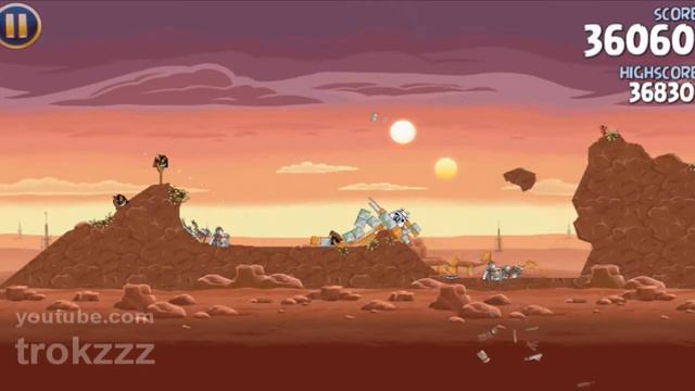Angry Birds Star Wars 1 - 8 Tatooine Tutorial Прохождение Ангри Бердс смотреть онлайн