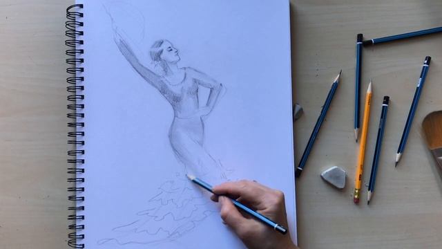 How to draw a flamenco dancer. Drawing together with Natalka Barvinok. смотреть онлайн