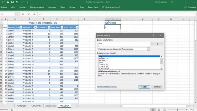 Función MIN en Excel смотреть онлайн