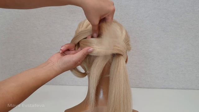Красивая прическа из 4х хвостиков.Прически пошагово.Hairstyle of 4 ponytails.Hairstyles step by ste смотреть онлайн