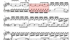 Sonate No  14, “Moonlight” 3rd Movement Sheet Music Tutorial Лунная соната Бетховен 3 часть ноты