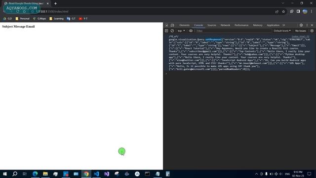 How to Read Google Sheets using JavaScript - Data Visualization смотреть онлайн