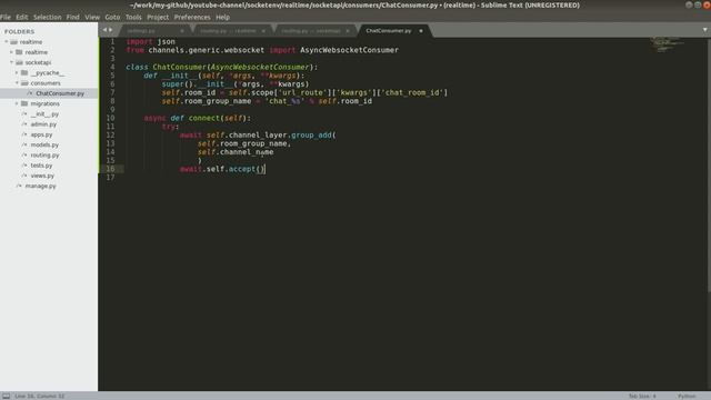 How to make Web Socket Endpoints using Django Channels? смотреть онлайн