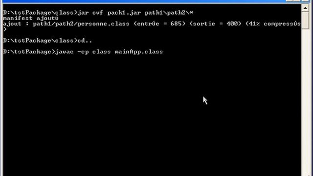 création package jar avec JDK.avi смотреть онлайн