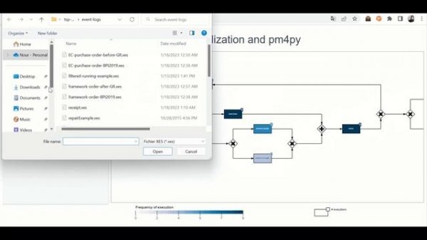 Example of integration between bpmn-visualization and pm4py