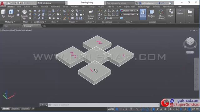 08 - Solid Editing | Subtract | Autodesk AutoCAD 2017 3D Full Advance Tutorials | Hindi | Urdu | смотреть онлайн