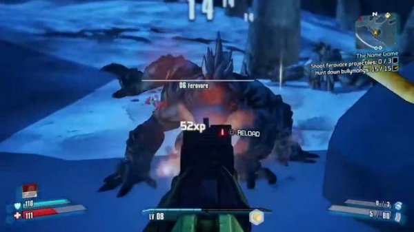 Borderlands 2 shoot ferovore projectiles