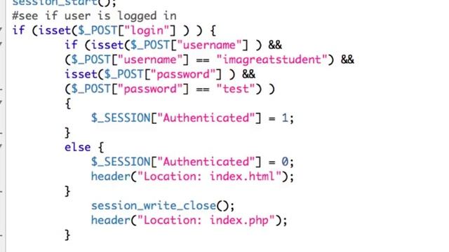 PHP User Authentication with Sessions смотреть онлайн