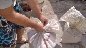 Как завязать мешок .