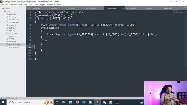 Upvote and downvote system using PHP,AJAX with MYSQL database | Voting system | Part 2 - Hindi смотреть онлайн