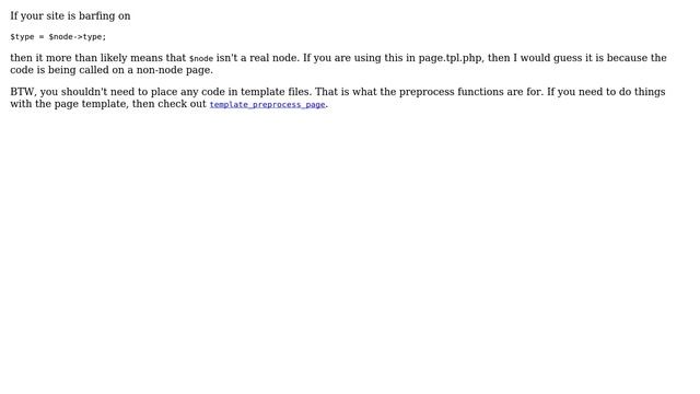 Drupal: $node-＞type throwing PHP errors, occasionally (4 Solutions!!) смотреть онлайн