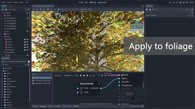 Distance Fade - Godot Engine 4.0 - Visual Shader смотреть онлайн