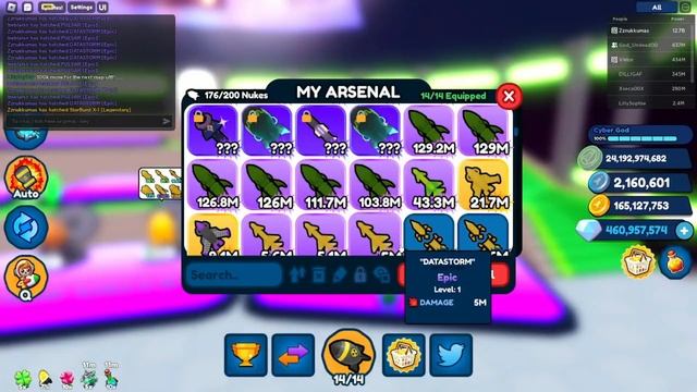 Using CyberCoins And Finally Got My UNSTABLE synth bomb!! [Roblox Nuke Simulator] смотреть онлайн