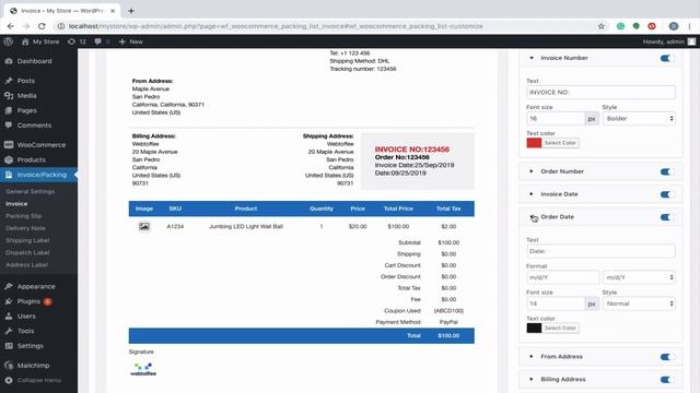 How to customize an invoice in WooCommerce - WordPress Plugin смотреть онлайн